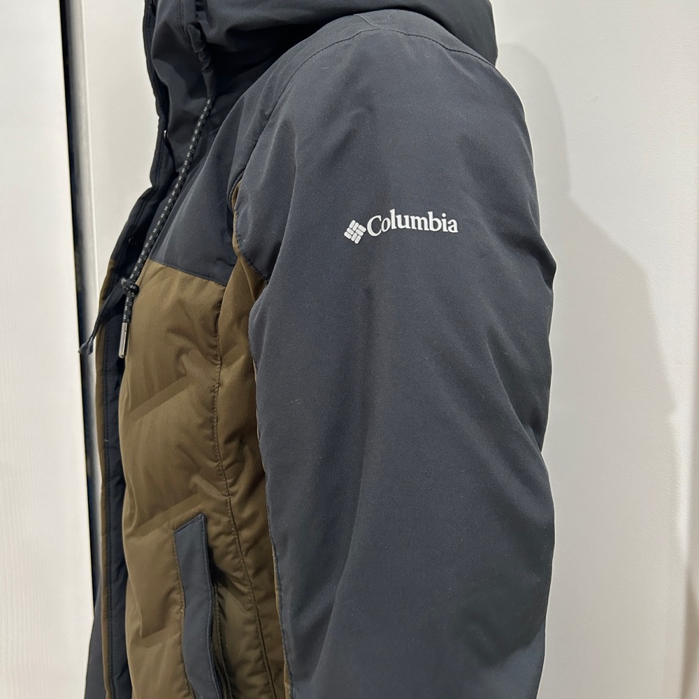 Columbia Mountain Croo Long Down Colorblock Jacket Size Small - Picture 6 of 7